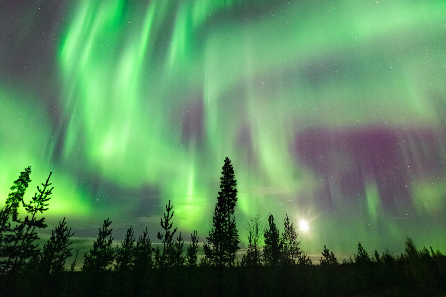 Where in Finland are the northern lights?