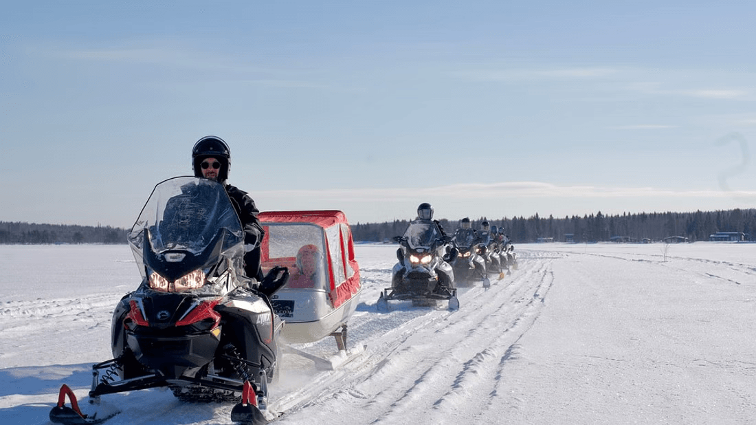 snowmobile, lapland holiday package